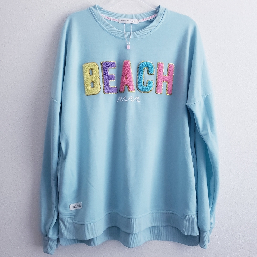 Simply Southern BEACH Long Sleeve NEW Sweater